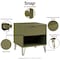Manhattan Comfort DUMBO 1.0 Nightstand in Olive Green NS001-OG - alternate 2